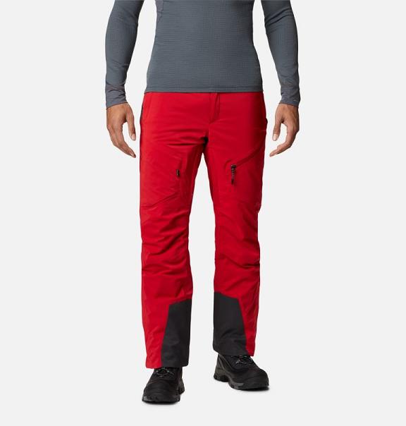 Columbia Wild Card Ski Pants Red For Men's NZ68750 New Zealand